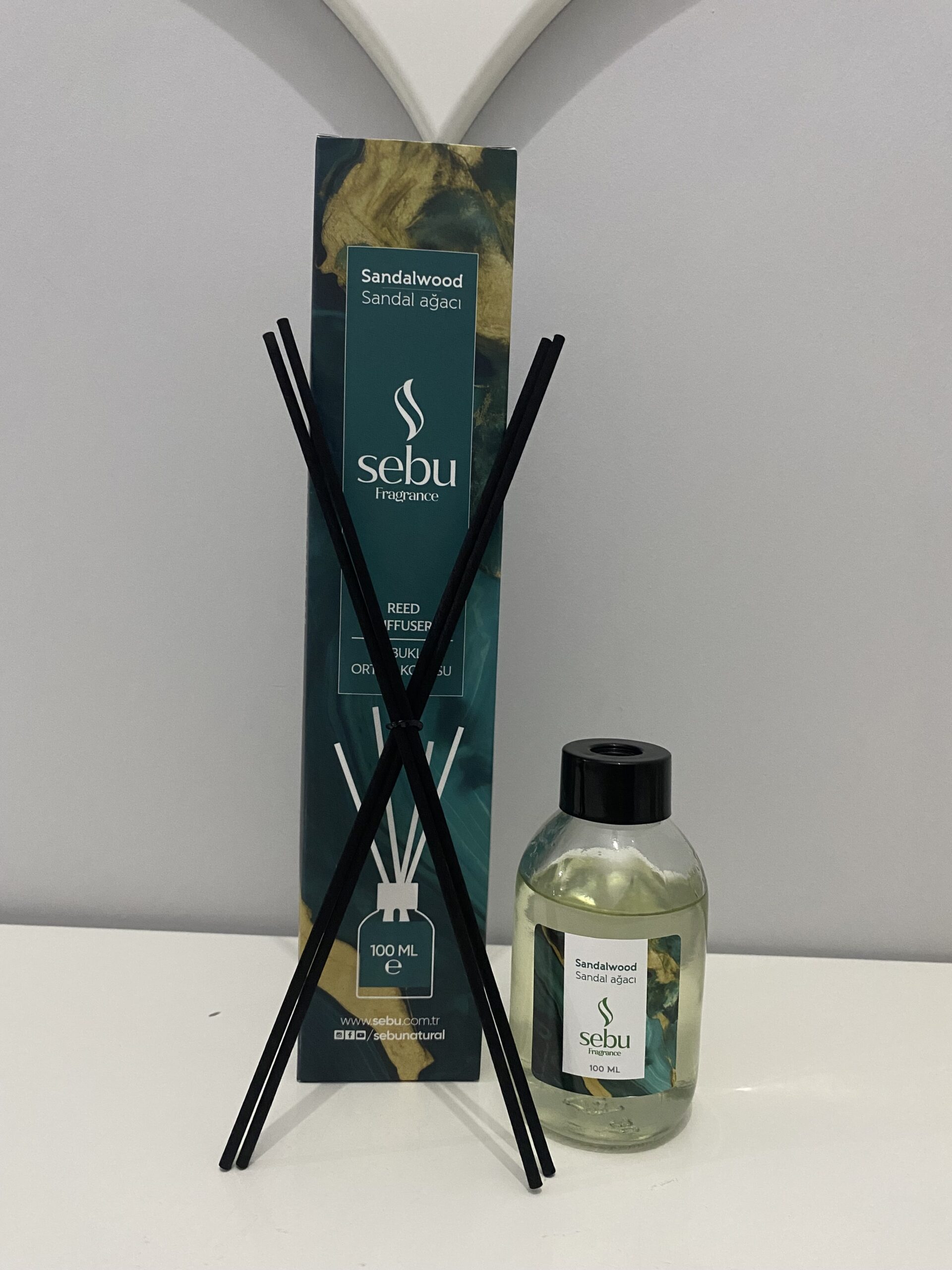 Sandal Ağacı Kokulu Bambu Çubuklu Oda Kokusu - Görsel 2